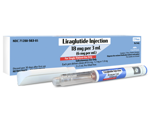 Liraglutide Injection 18mg per 3 mL - 2 Pens